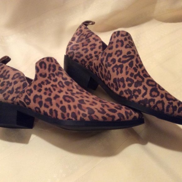 Artisan by Zigi NWT Suede Leather Leopard Ankle-boots Size 6M - Picture 7 of 8